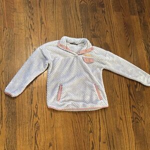 Simply, southern Cozy Kids' Pullover in Pink and Gray